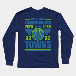 Minnesota Timberwolves Towns 32 Basketball Retro Long Sleeve T-Shirt